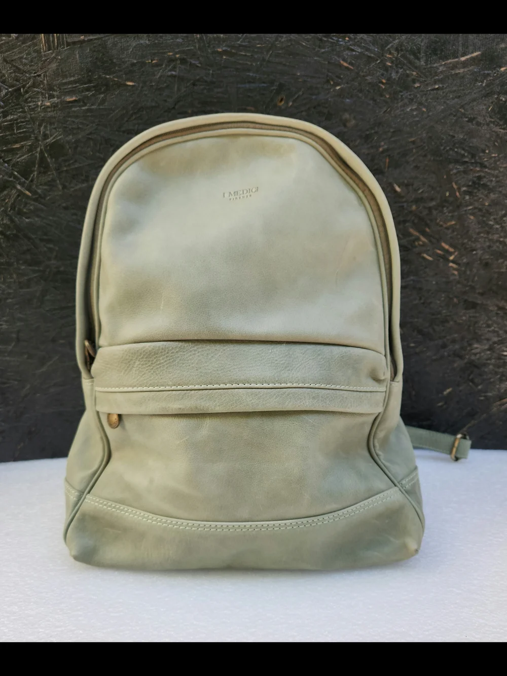 I Medici Firenze Verde Leather Backpack
